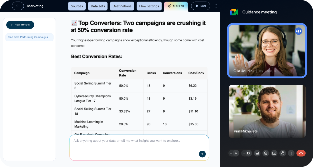 Live demo with an expert