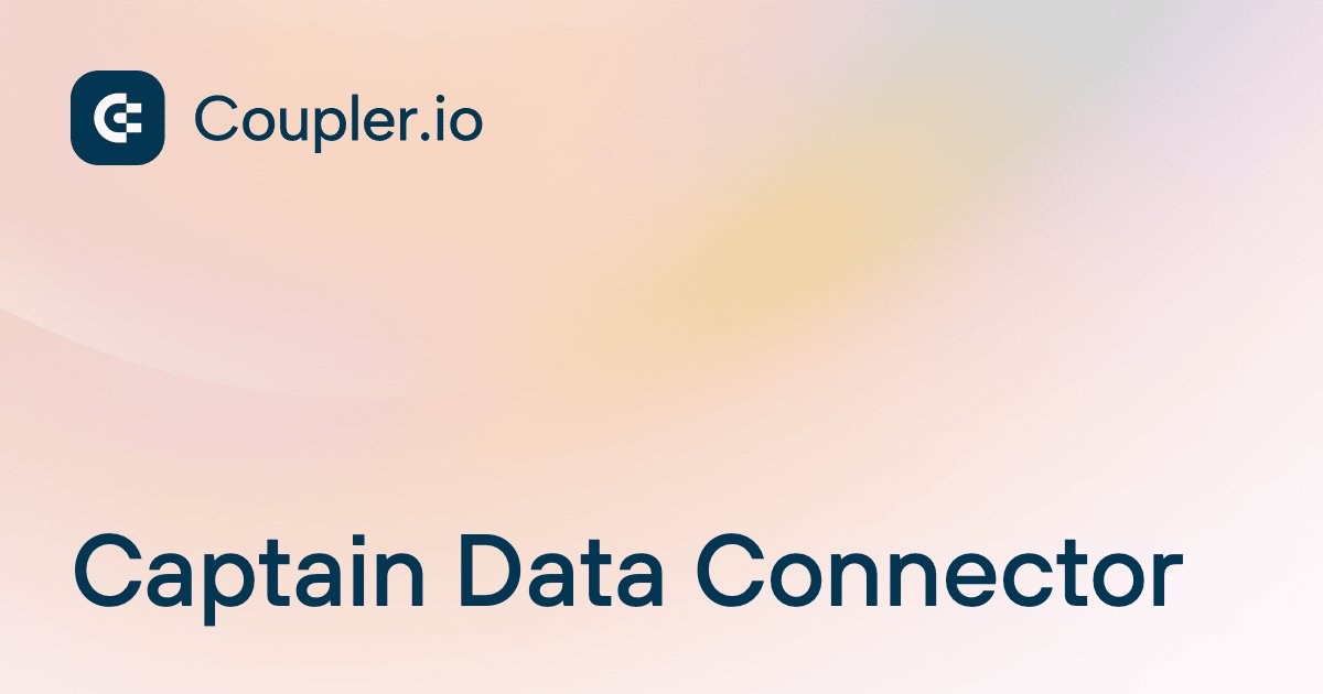 Captain Data Connector | Coupler.io